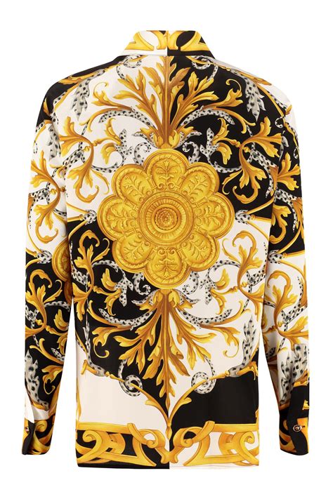 VERSACE Printed silk